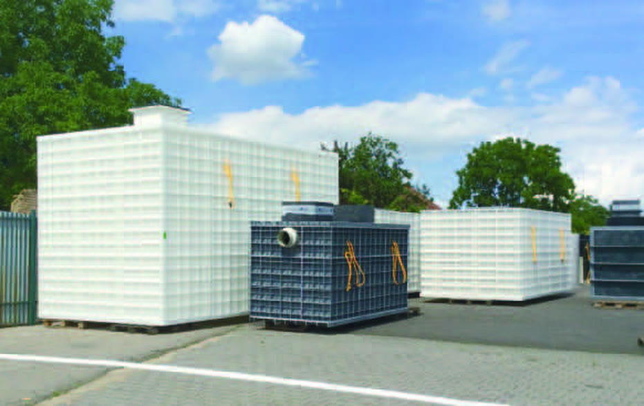 Modules de filtration industrielle livrés sur site avant installation